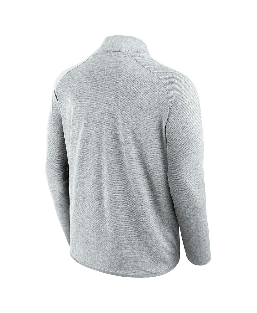 Fanatics Men's Gray Tennessee Volunteers Mock Neck Half-Zip Pullover Jacket