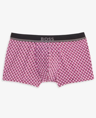 Boss by Hugo Boss Men's Micro-Print Logo Trunks