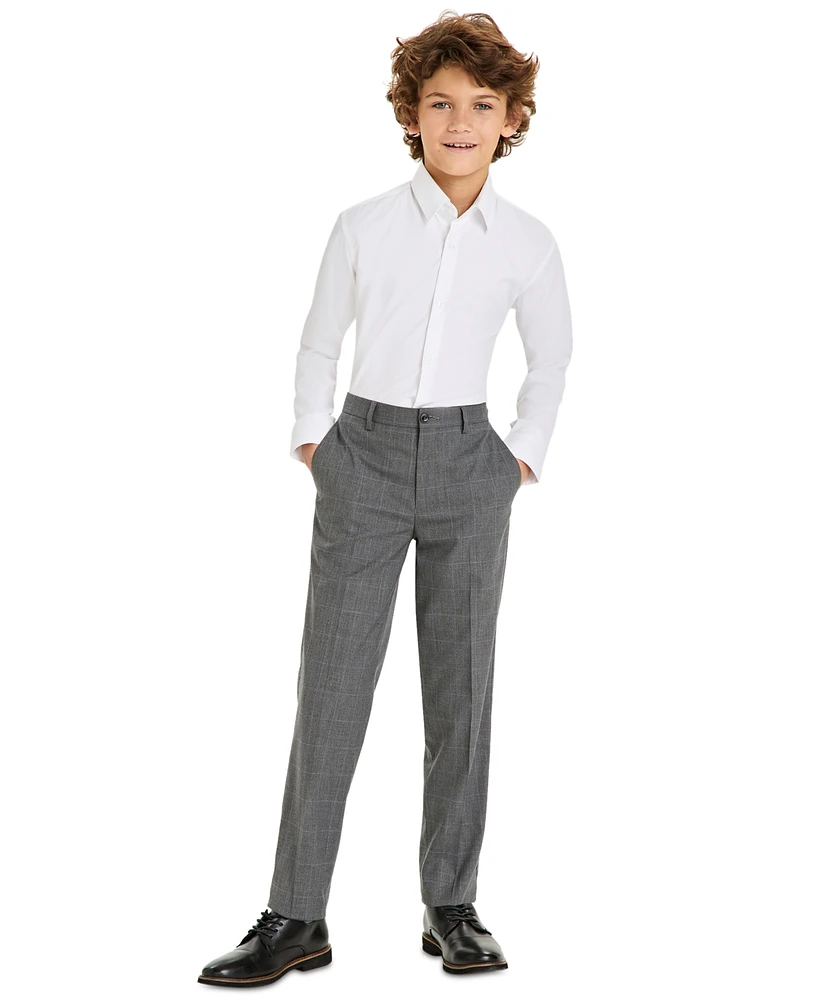 Michael Kors Big Boys Classic-Fit Windowpane Suit