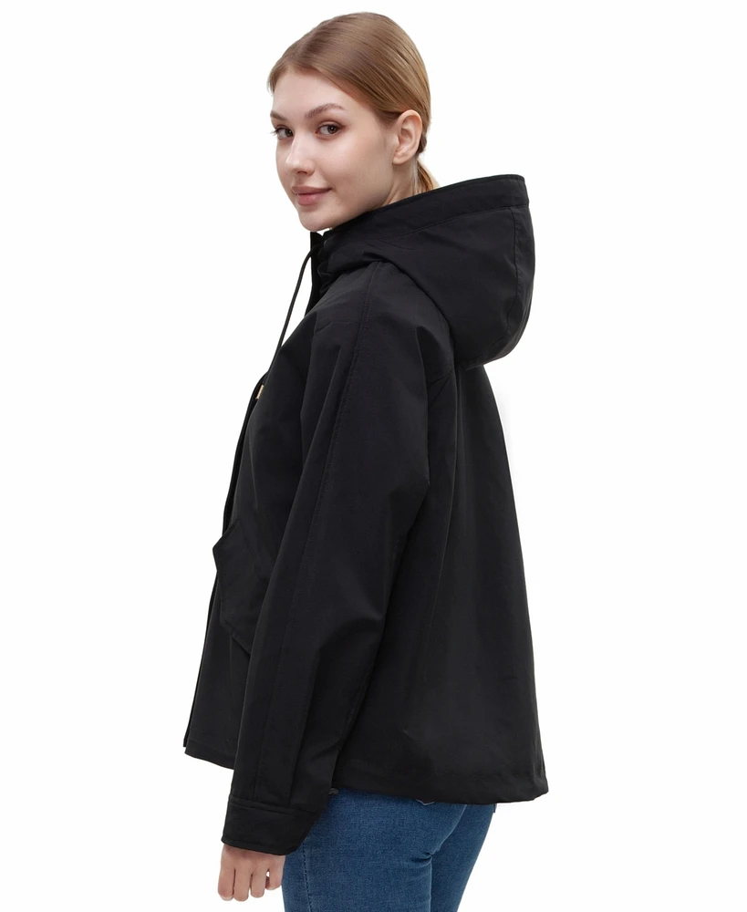 Rokka&Rolla Women's Water-Resistant Hooded Jacket