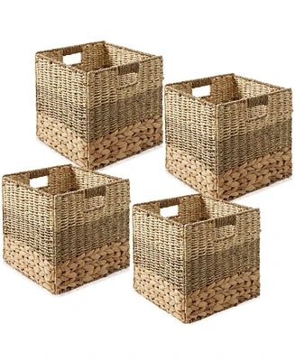 Casafield 10.5" x 10.5" Mixed Weave Storage Baskets