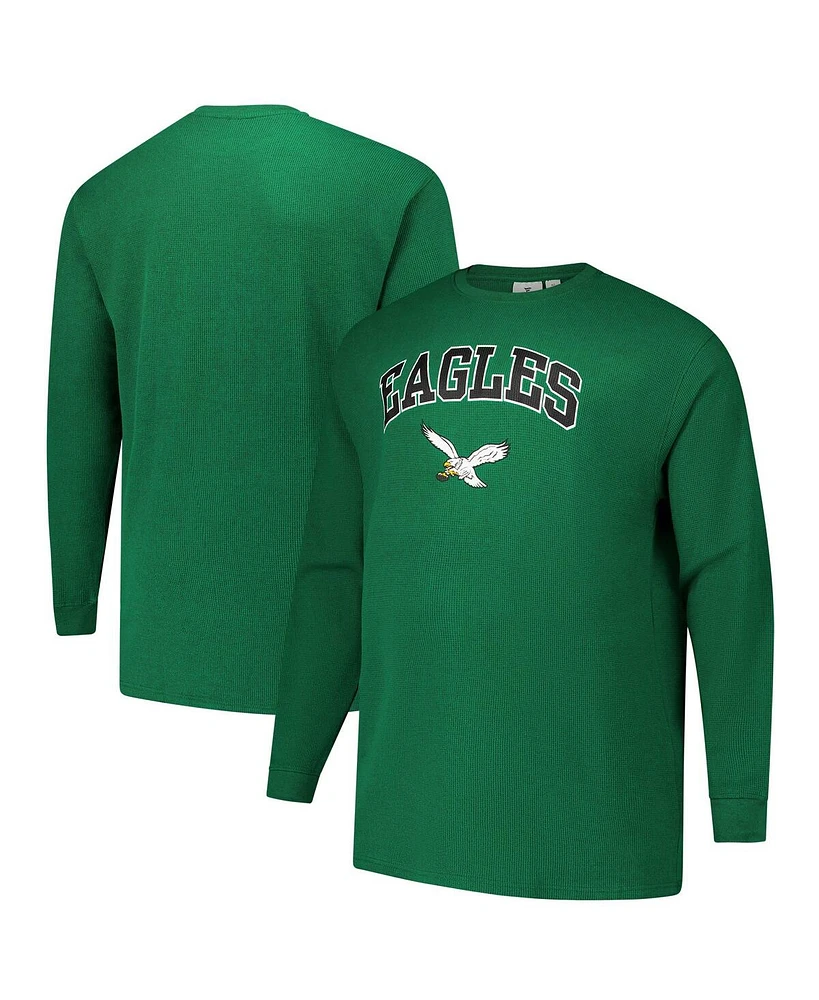 Fanatics Men's Kelly Green Philadelphia Eagles Big Tall Thermal Long Sleeve T-Shirt