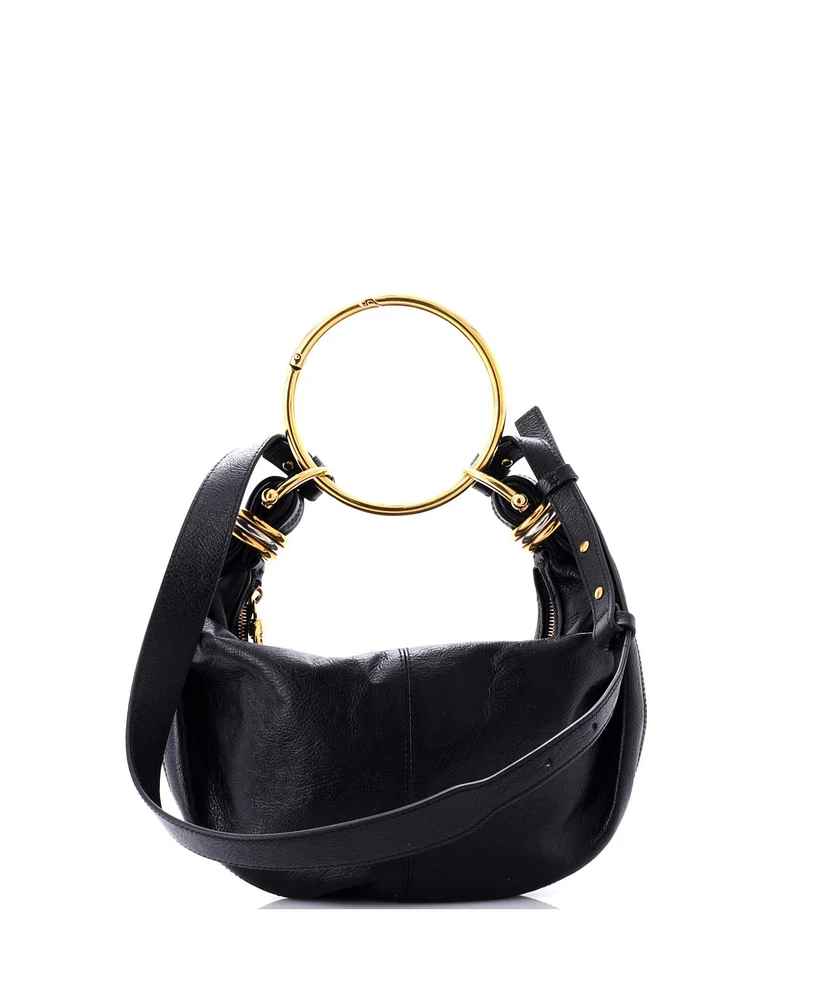 Pre-Owned Chloe Small Bracelet Hobo Bag Leather