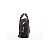 Susu Black Purse Leather Crossbody Bag Medium Size Women's Handbag