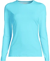 Lands' End Women's SunShade Upf 50 Long Sleeve Relaxed Rash Guard