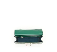 Susu Small Leather Crossbody Bag Emerald Green Green Purse Forest Green Women's Handbag