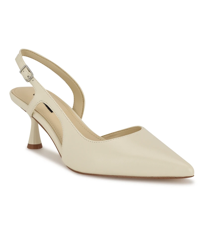 Nine West Women's Renela Kitten Heel Slingback Pumps