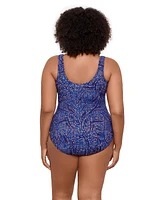 Miraclesuit Plus Size Spotlight Oceanus One Piece Swimsuit