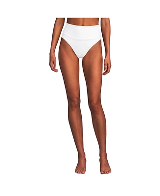 Lands' End Women's Tugless High Waisted Bikini Bottoms