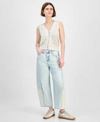 And Now This Women's High-Rise Barrel-Leg Jeans, Exclusively at Macy's
