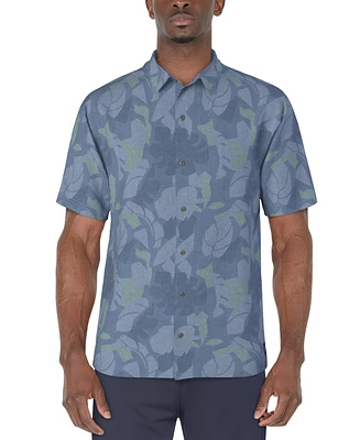 Pga Tour Men's Tropical Woven Button-Down Shirt