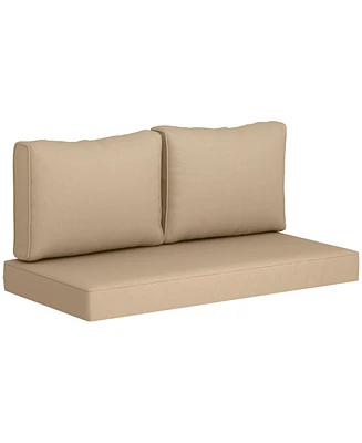 Outsunny 5 Patio Furniture Cushions Outdoor Loveseat