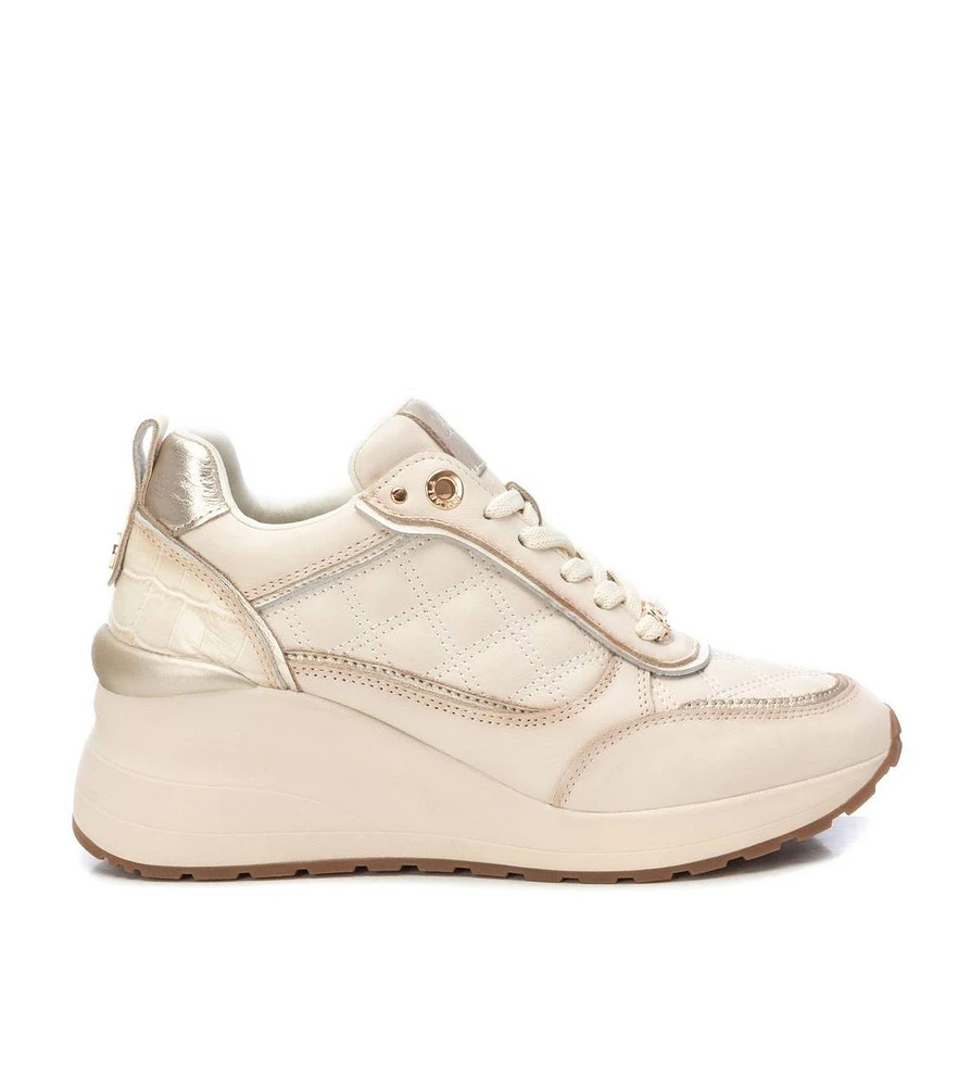 Carmela Collection Women's Leather Casual Sneakers By Xti