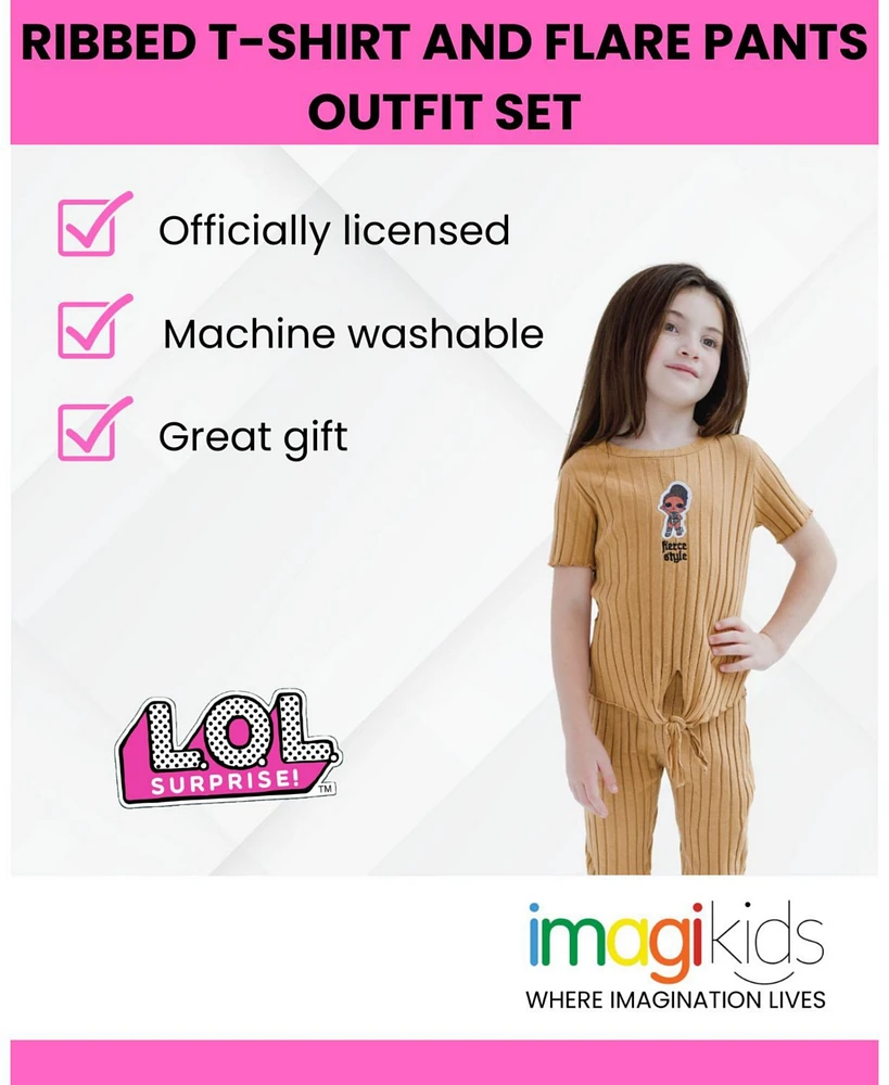 L.o.l. Surprise! Little Girls Fierce T-Shirt and Flare Pants Outfit Set