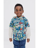 Paw Patrol Toddler Boys Fleece 2fer Pullover Hoodie and Jogger Pants Outfit Set