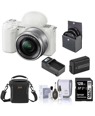 Sony Sony Zv-E10 Mirrorless Vlog Camera with 16-50mm Lens, White