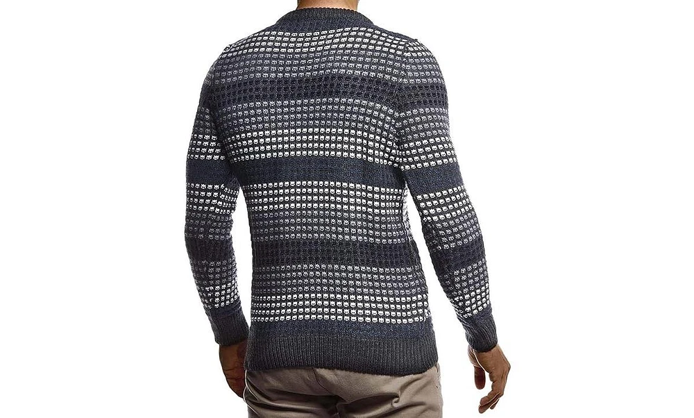 Leif Nelson Men's Stylish Sweater Longsleeve Pullover Sweatshirt Hoodie For Men Slim Fit