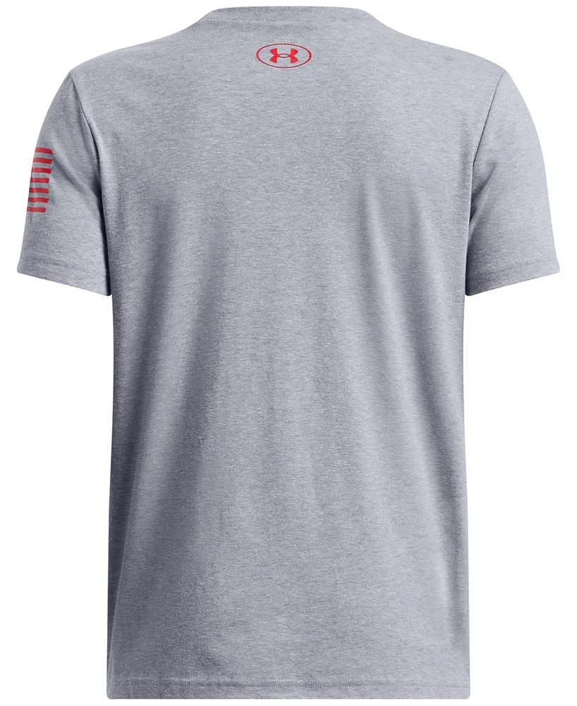Under Armour Big Boys Freedom Stacked Graphic T-Shirt