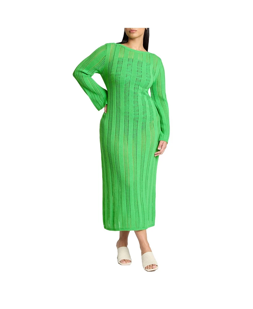Eloquii Plus Size Women's Plus Size Sweater Dress Cover-Up