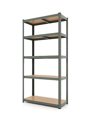 5-Tier Shelving Unit with 2000 Lbs Capacity Heavy-Duty Storage Rack for Home & Garage