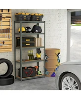 5-Tier Shelving Unit with 2000 Lbs Capacity Heavy-Duty Storage Rack for Home & Garage