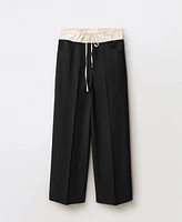Mango Women's Combined Wool Blend Jogger Pants