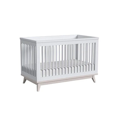 Westwood Design Rowan Modern Wood Cottage Crib in Ash Linen White Finish