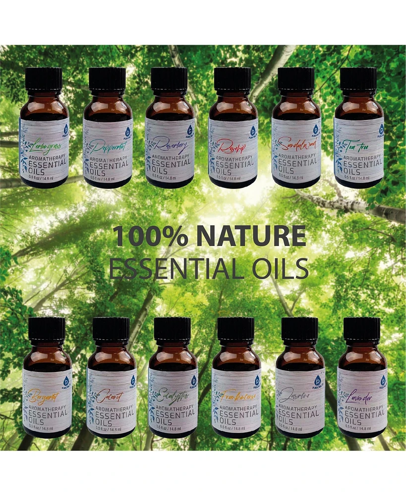 Pursonic 12 Pack of Aromatherapy Essential Oils