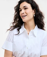 On 34th Women's Cotton Midi Shirtdress, Exclusively at Macy's
