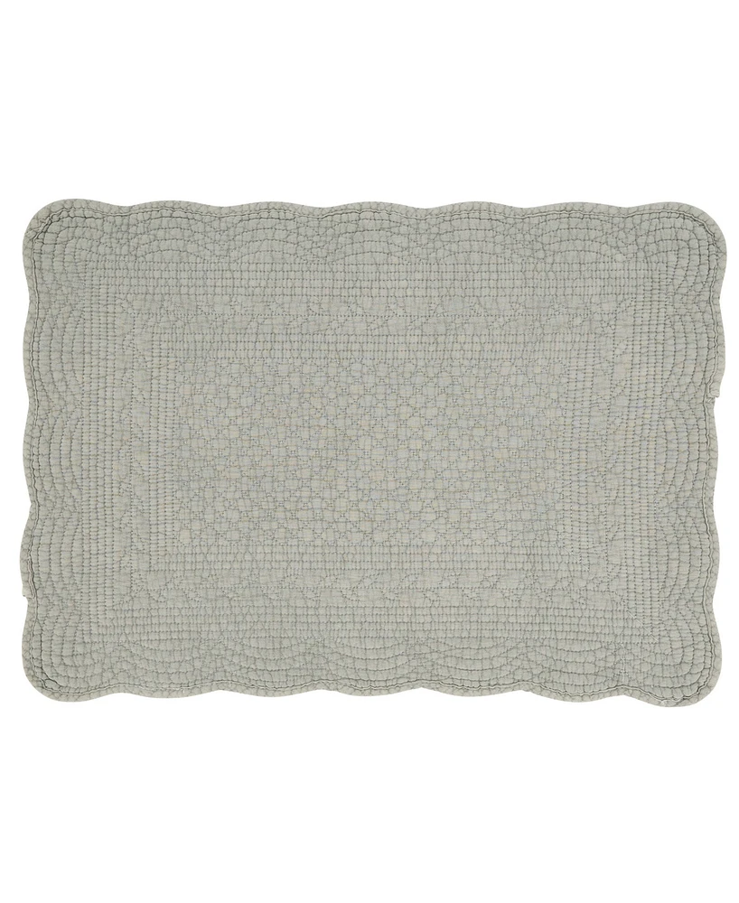 Saro Lifestyle Charming Quilted Placemat, Set of 4