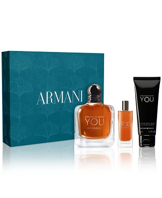 Men's 3-Pc. Emporio Armani Stronger With You Intensely Eau de Parfum Gift Set