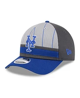 New Era Men's Gray/Royal New York Mets 2025 Batting Practice 9FORTY M-Crown Adjustable Hat