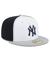 New Era Men's Navy/Gray York Yankees 2025 Mlb Clubhouse 59FIFTY Fitted Hat