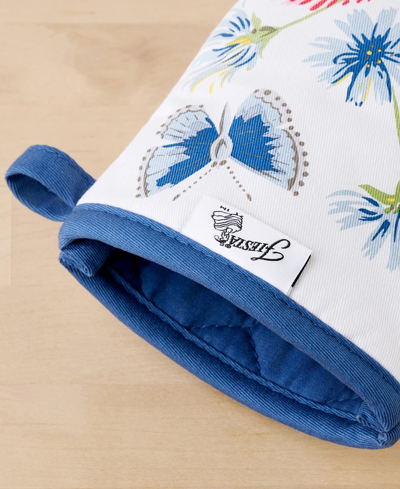 Fiesta Breezy Floral Mini Cotton Oven Mitt Set of 2, 5.5" x 8"