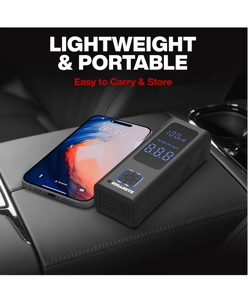 Pocket Air Pro 6000mAh Electric Portable Rechargeable Tire Inflator Air Compressor