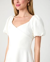 French Connection Women's Whisper Puff-Sleeve Mini Dress