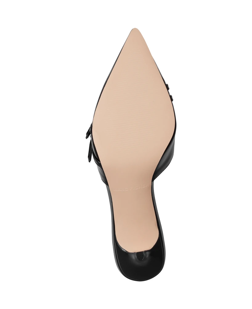 Marc Fisher Women's Amilia Kitten Heel Mule Pumps