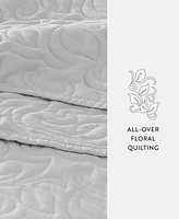 ienjoy Home Floral Stitch 3-Pc. Lightweight Quilt Set, Full/Queen