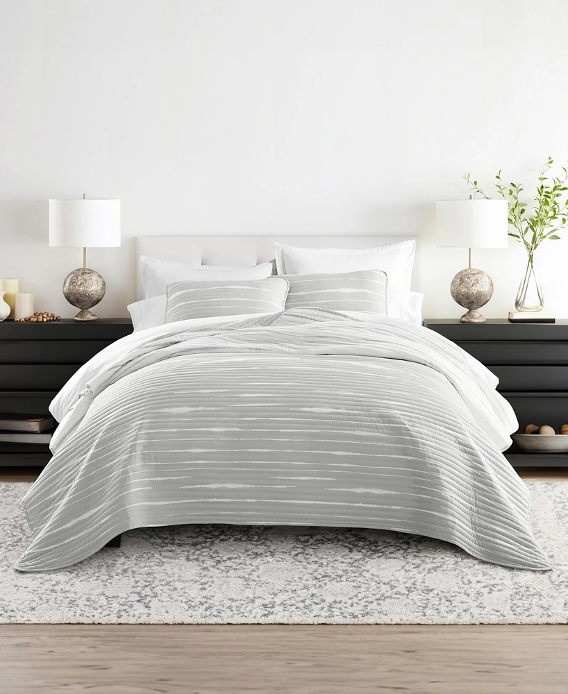 ienjoy Home Horizon Lines Reversible 3-Pc. Lightweight Quilt Set