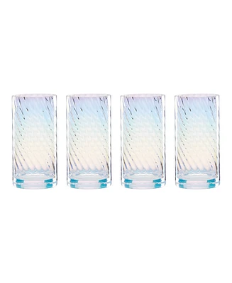Lenox Tuscany Classics Iridescent Highball Glasses, Set of 4