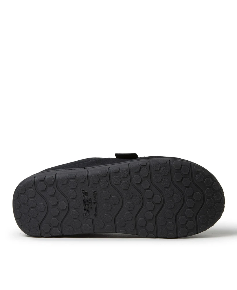 Dearfoams Men's Brendan Perforated Moccasin Toe Clog House Shoe Slipper