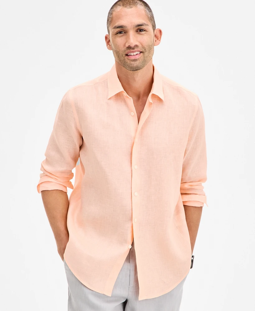 Club Room Men's 100% Linen Shirt