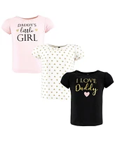 Hudson Baby Girls 3Pk Short Sleeve T-Shirts
