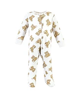 Hudson Baby Baby Boys Hudson Cotton Sleep and Play, Teddy Bears, Newborn