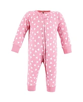Hudson Baby Girls Cotton Sleep and Play