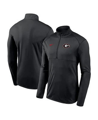 Nike Men's Black Georgia Bulldogs Primary Logo Element Half-Zip Pullover Sweatshirt