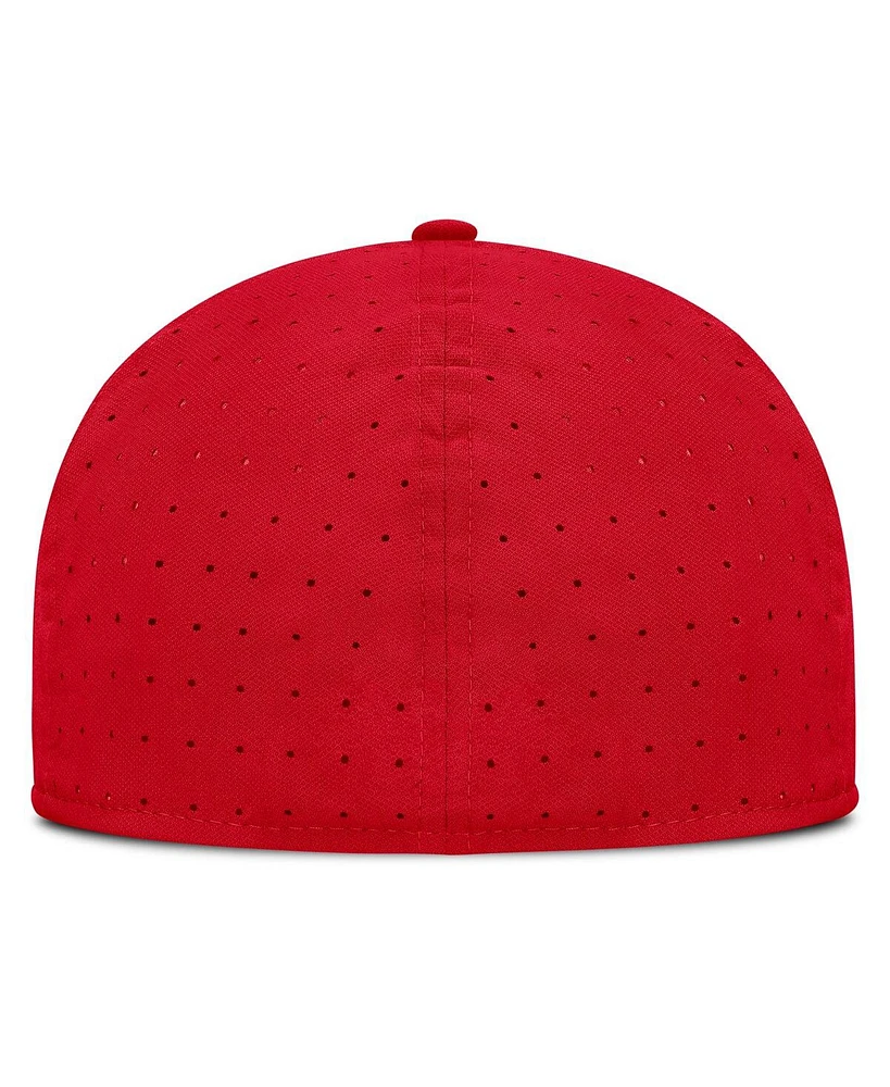 Nike Men's Scarlet Ohio State Buckeyes On-Field Dugout True Performance Fitted Hat