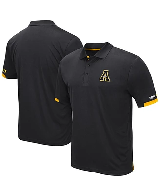 Colosseum Men's Black Appalachian State Mountaineers Santry Polo Shirt
