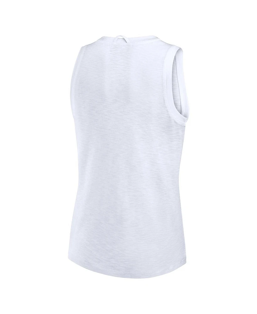 Fanatics Women's White Notre Dame Fighting Irish Activate Slub Tank Top