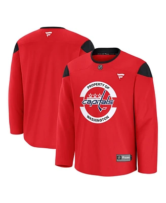 Fanatics Men's Red Washington Capitals Home Practice Jersey